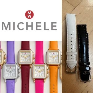 Michele watch band set of 2